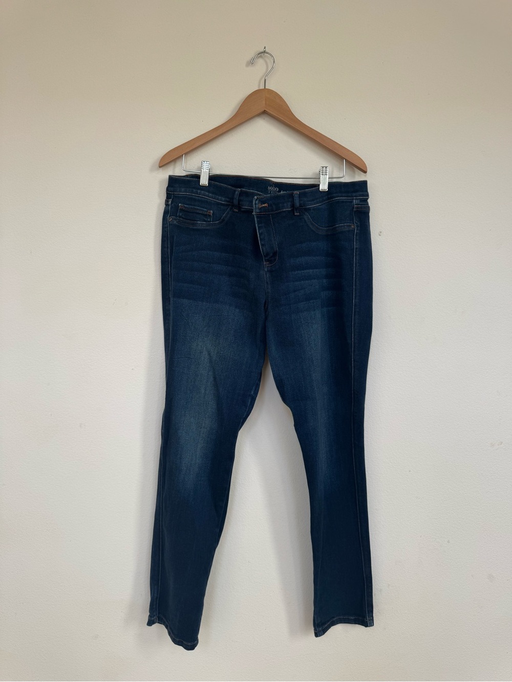 Soho Dark Blue Skinny Jeans - Slim Leg
